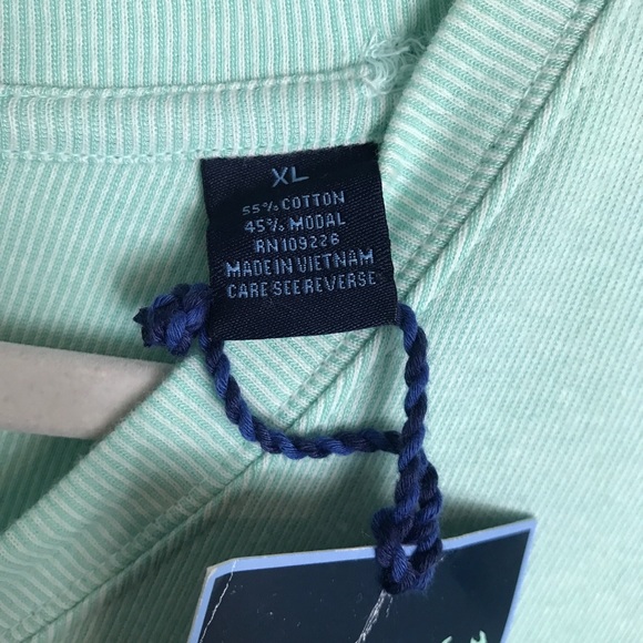 Charleston Threads Men's Pullover V-Neck Sweatshirt-Light Green-XL - Picture 4 of 6